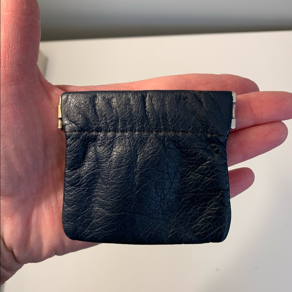 Genuine Leather Squeeze Coin Purse